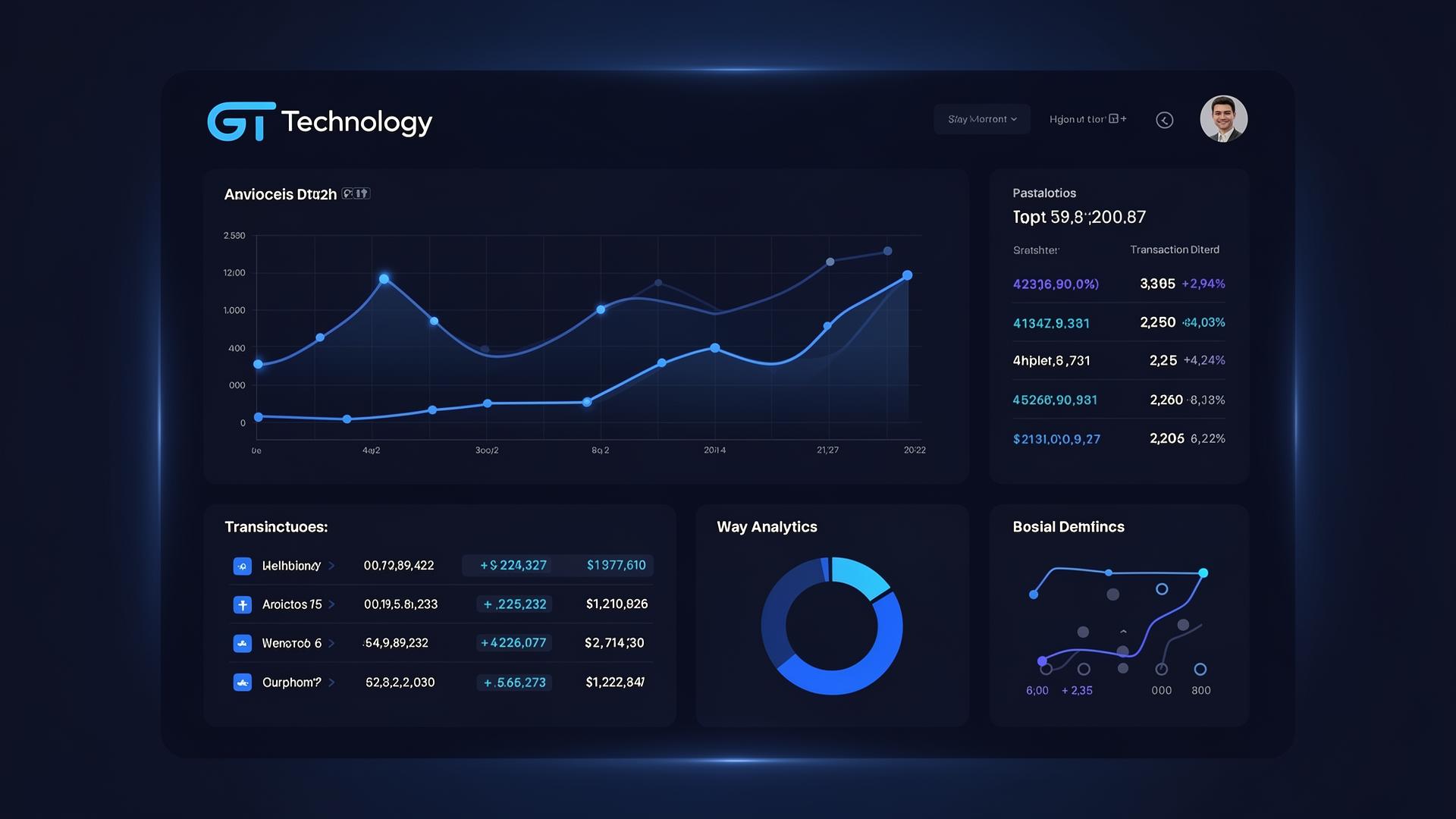 FinFlow Dashboard - Financial management interface showing analytics, transactions, and insights
